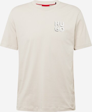 HUGO Shirt 'Detzington241' in Grijs: voorkant