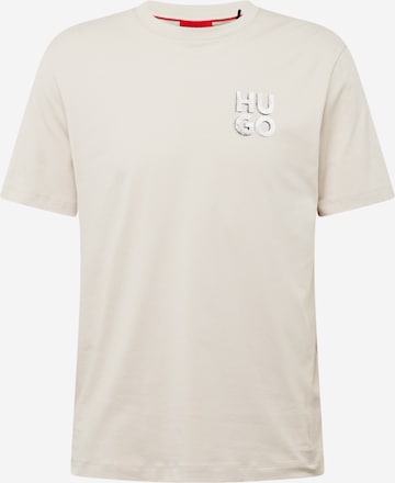 T-Shirt 'Detzington241' HUGO en gris : devant