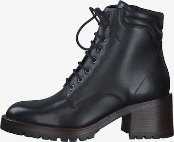 TAMARIS Lace-Up Ankle Boots in Black