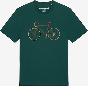Maglietta 'Fahrrad' di Watapparel in verde: frontale
