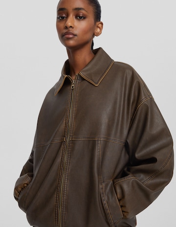 Bershka Between-season jacket in Brown