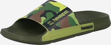 HAVAIANAS Mules in Green: front