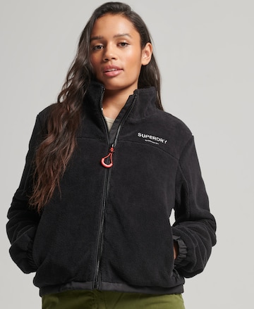 Superdry Übergangsjacke in Schwarz: predná strana