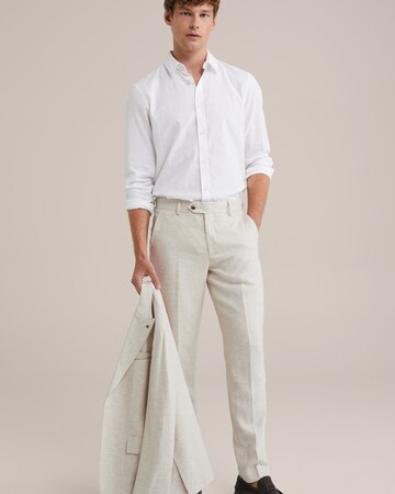WE Fashion Slim fit Skjorta i vit