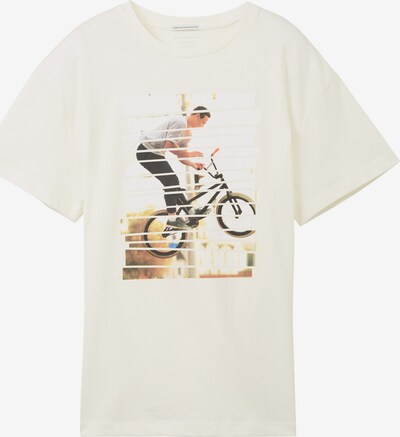 TOM TAILOR Camiseta en beige / grafito / coral / blanco lana, Vista del producto