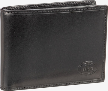 The Bridge Wallet in Black: front