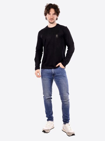 Aeronautica Militare Trikot 'Long' in Schwarz