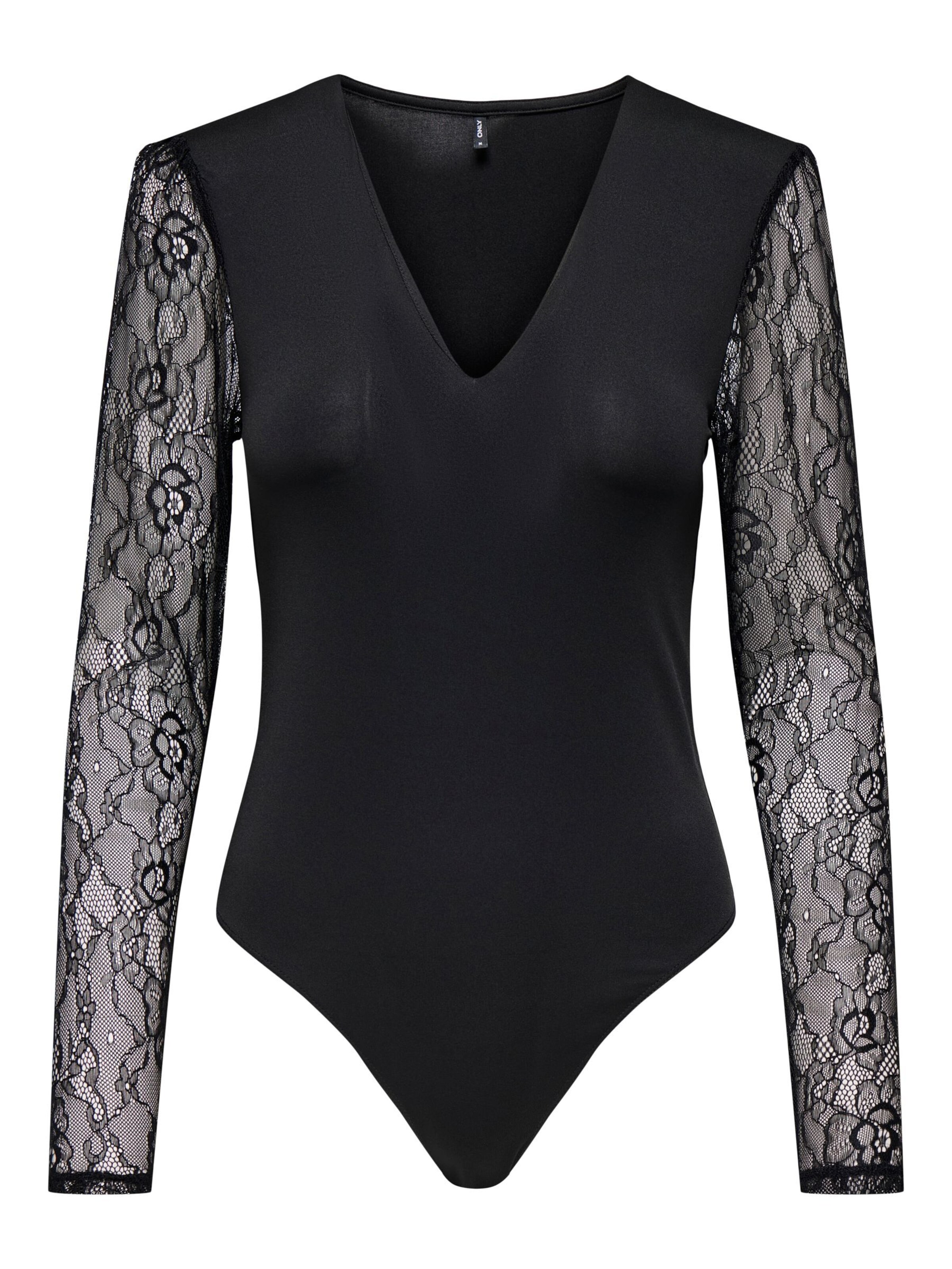 ONLY Shirt body 'ONLSia' in Zwart: voorkant