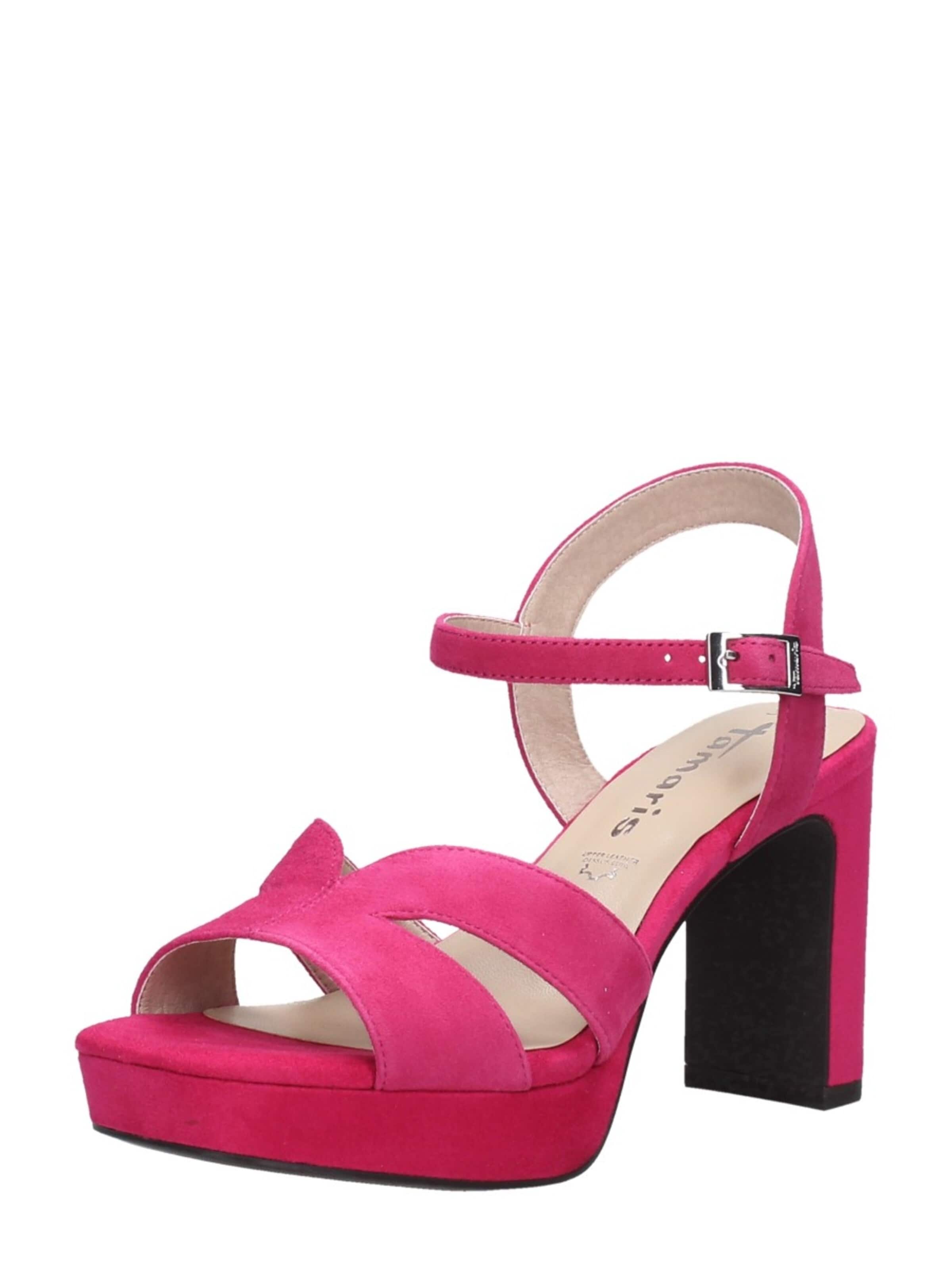 Tamaris Sandalen met riem 'Hak' in Roze