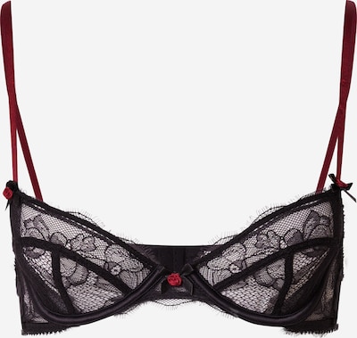 ETAM Soutien-gorge 'SENTIMENTALE' en rouge carmin / noir, Vue avec produit