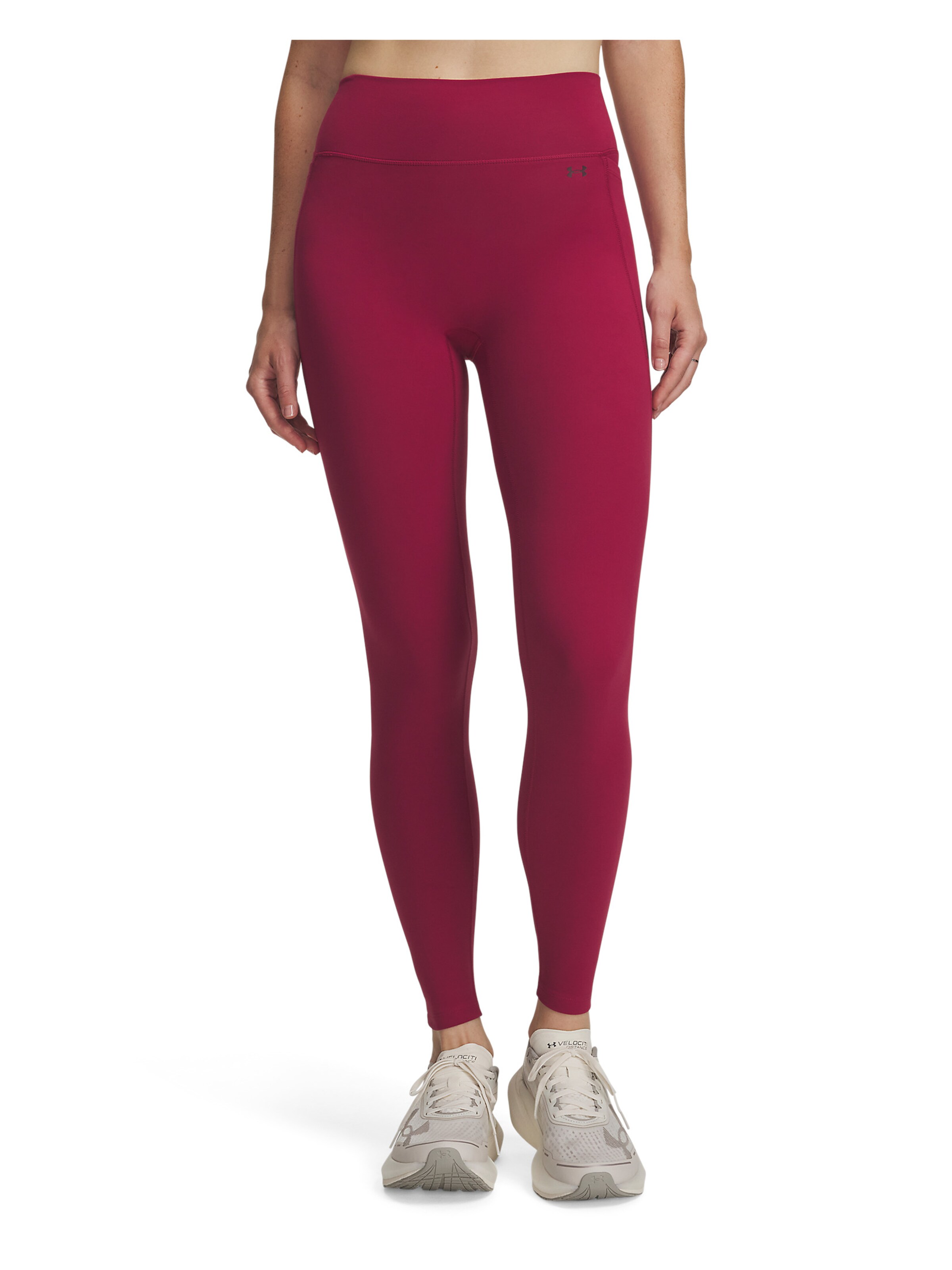 UNDER ARMOUR Skinny Sportbroek 'Motion' in Rood: voorkant