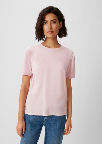 T-shirt comma casual identity en rose : devant