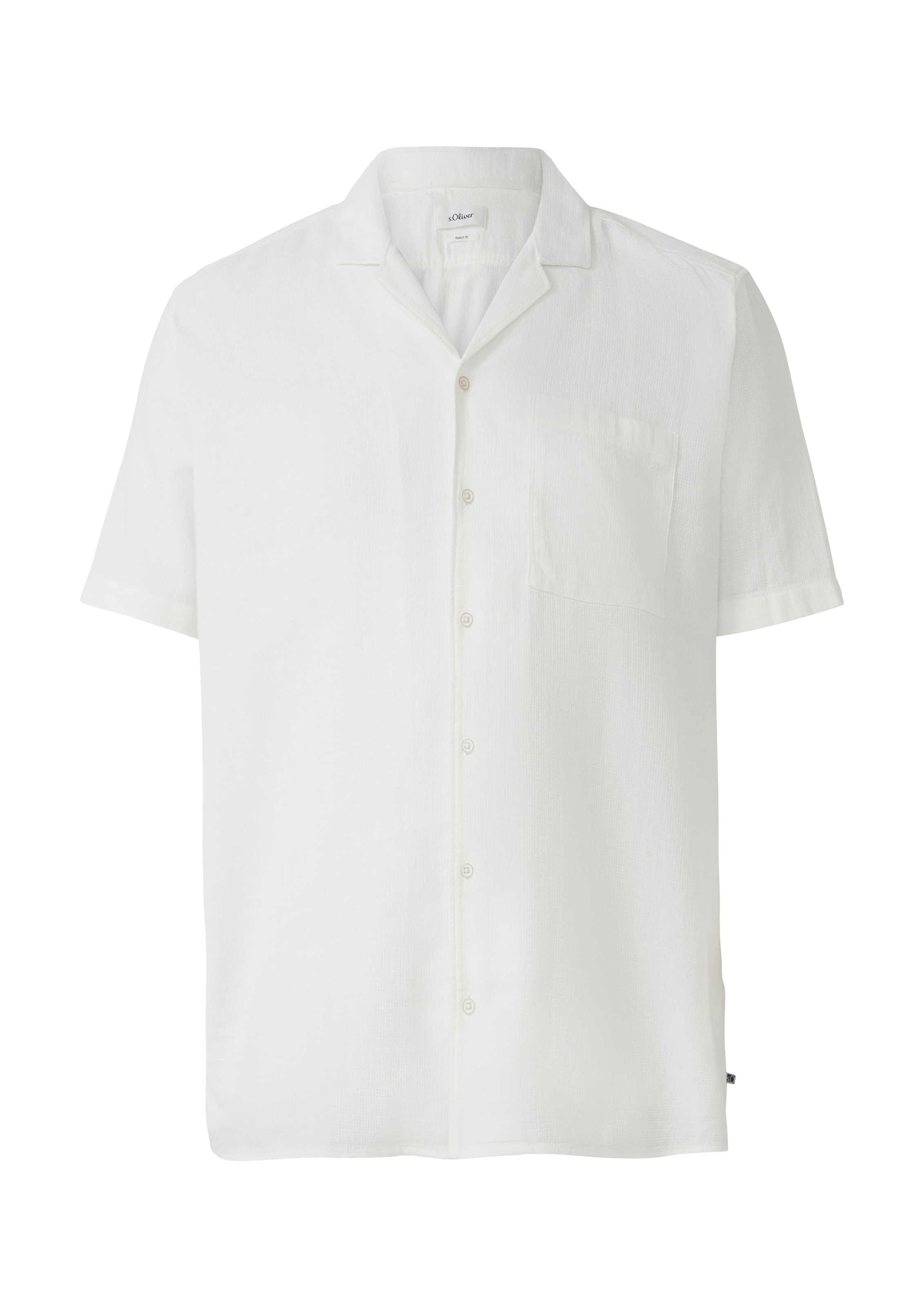 s.Oliver Men Big Sizes Hemd in Weiß: Vorderseite