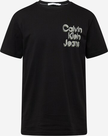 Calvin Klein Jeans T-shirt i svart: framsida