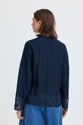 Fransa - Blusa 'MINNAS' em azul