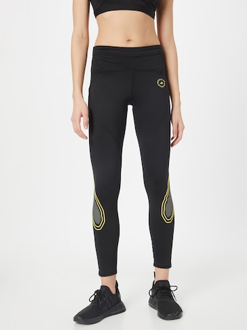 ADIDAS BY STELLA MCCARTNEY Skinny Workout Pants 'Truepace Cold.Rdy ' in Black: front