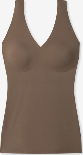 SCHIESSER Top 'Invisible Soft' in braun, Produktansicht