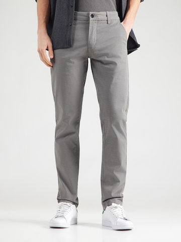 Lindbergh Slim fit Chino trousers 'Superflex' in Grey: front