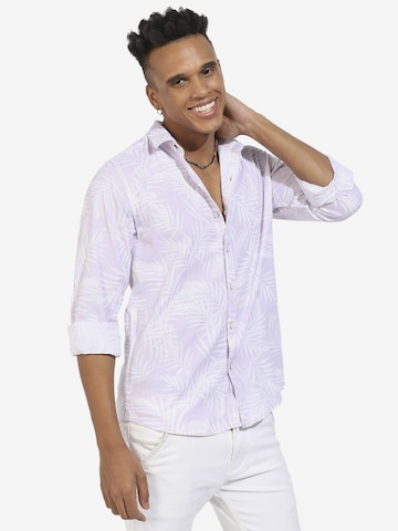 Campus Sutra - Ajuste confortable Camisa 'Brooks' en lila