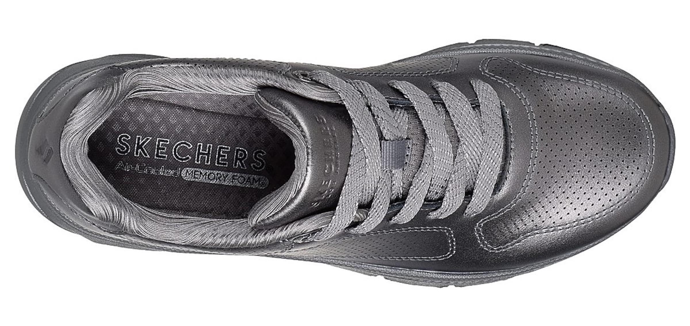 SKECHERS Platform trainers in Silver