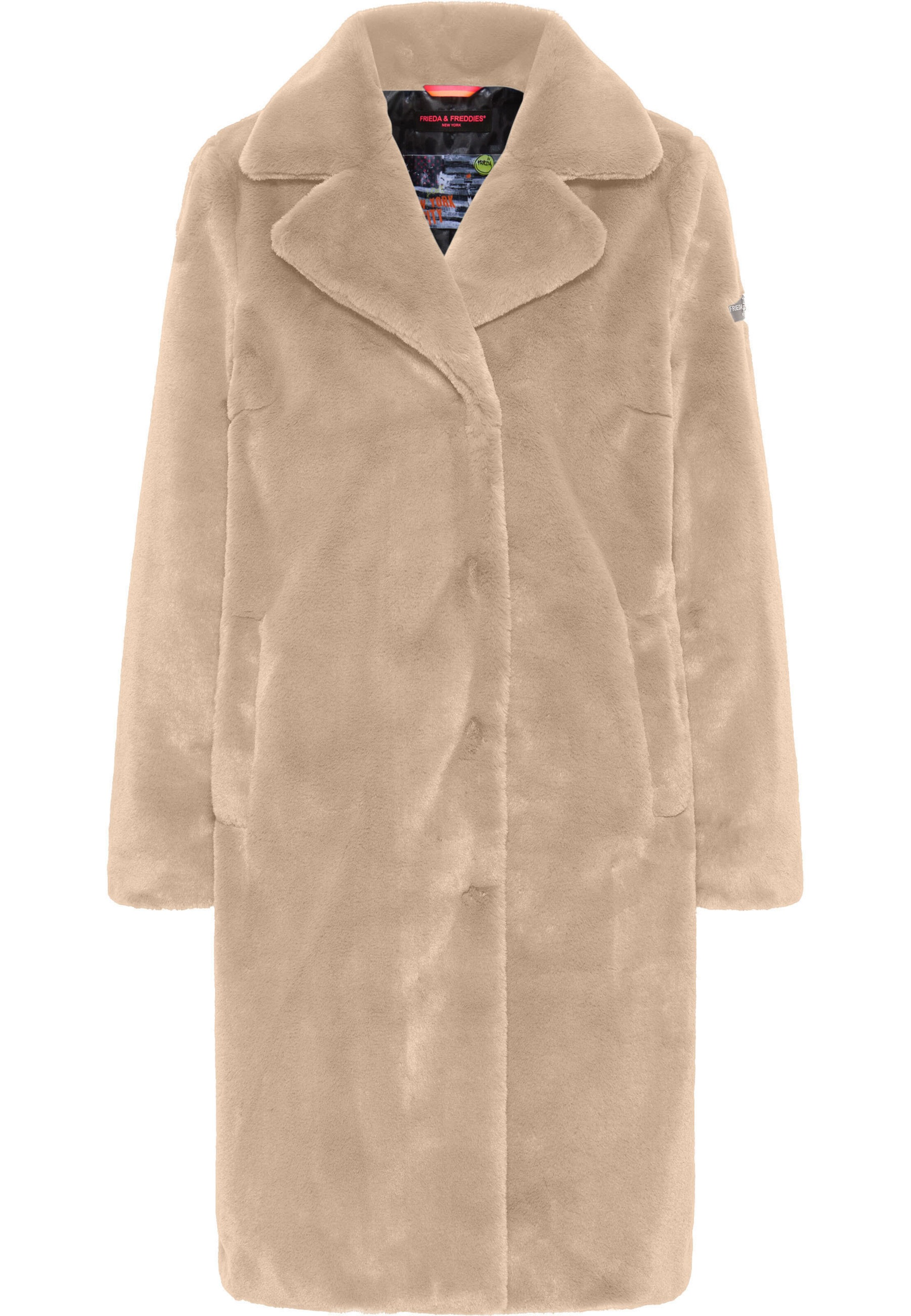 Frieda & Freddies Between-Seasons Coat in Beige: front