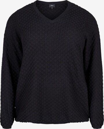 Zizzi Pullover 'ELSA' in Schwarz: predná strana