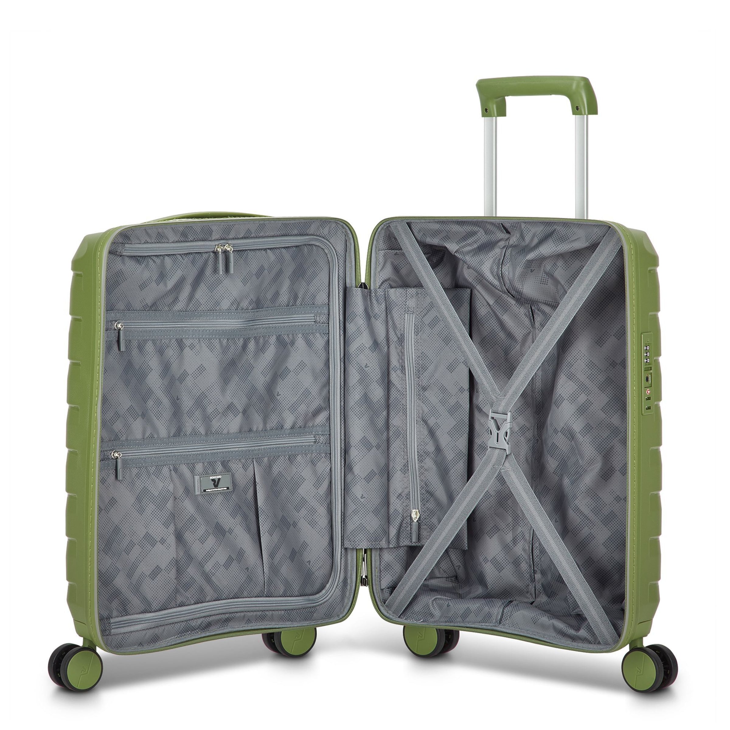 Roncato Trolley 'Skyline 2.0 Neon' in Grün