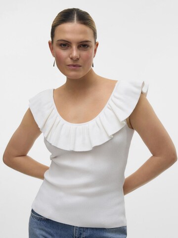 VERO MODA Knitted top 'VMSilje' in White
