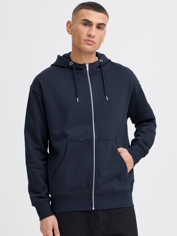 !Solid - Sudadera con cremallera en azul: frente