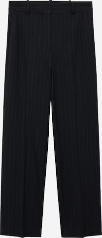 Wide Leg Pantalon à plis 'Bergen' MANGO en bleu : devant