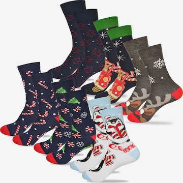 Lee Cooper - Calcetines 'Weihnachtssocken' en Mezcla de colores: frente
