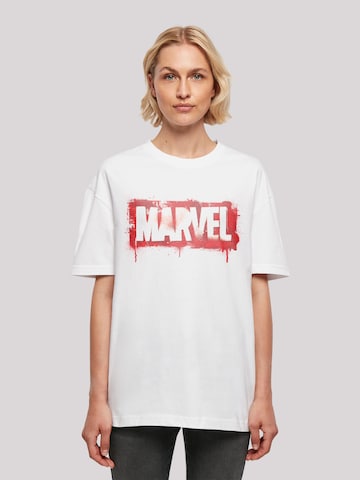 F4NT4STIC Shirt 'Marvel ' in Wit: voorkant