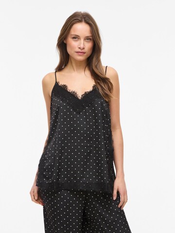 VILA Top 'VISia' in Schwarz: Vorderseite