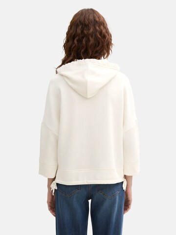 TOM TAILOR Sweatshirt in Weiß