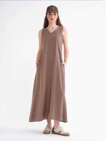 MixRay Kleid 'Maxi'‌‌‌ in Braun