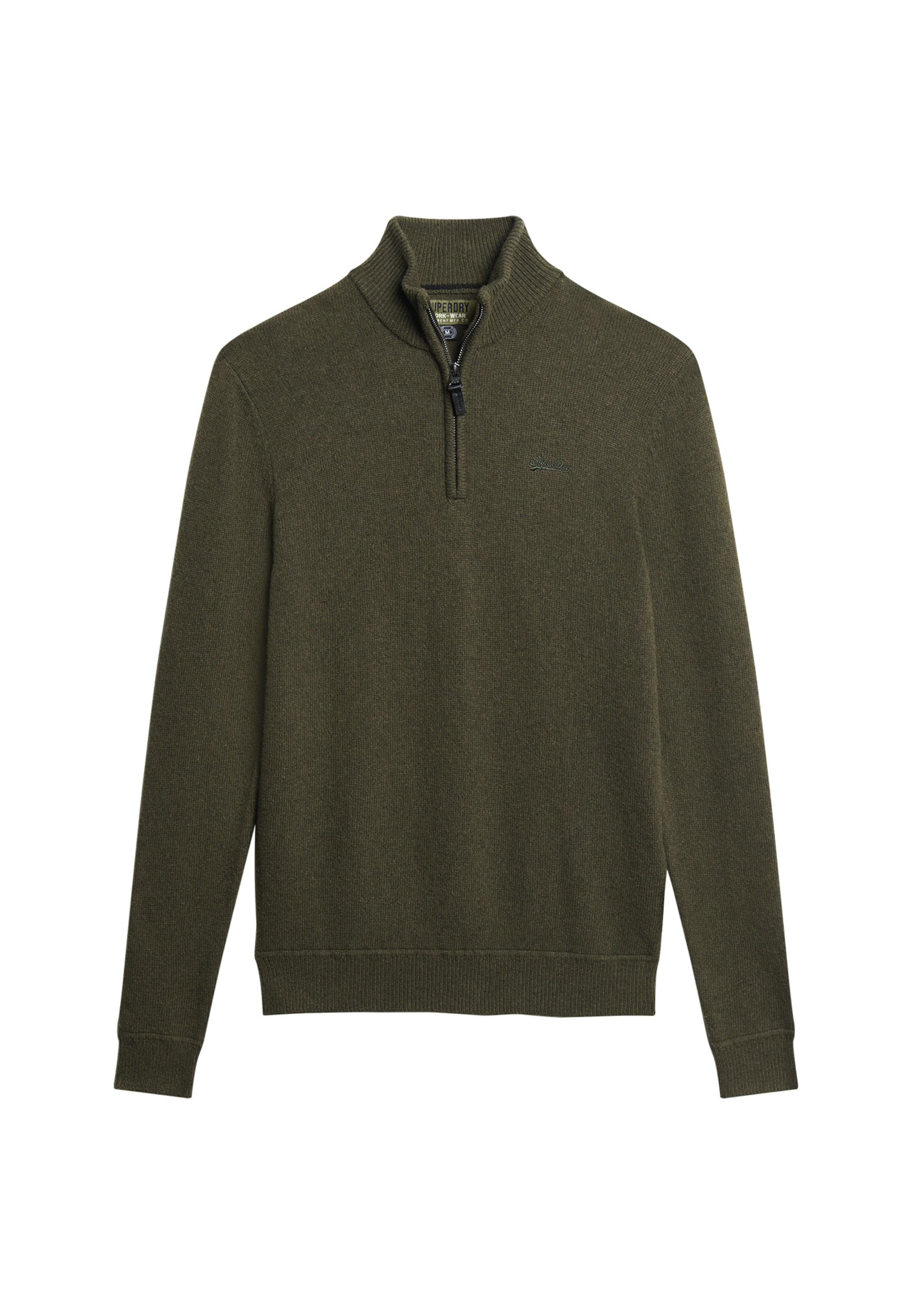Superdry Pullover 'Essential' in Grün: Vorderseite