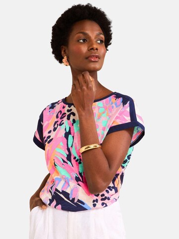 love & roses Shirt in Roze: voorkant