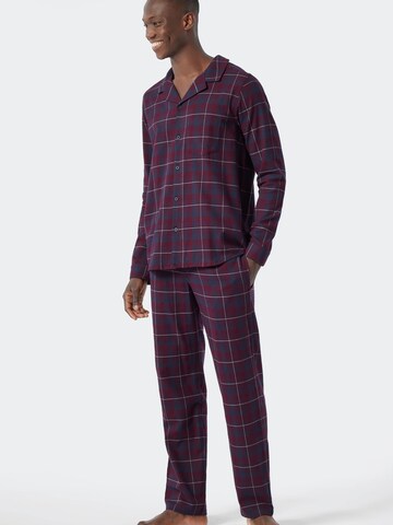 SCHIESSER Long Pajamas in Red