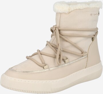 TOM TAILOR Snowboots in Beige: predná strana