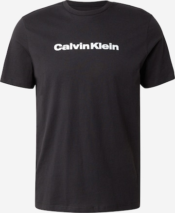 Tricou de la Calvin Klein Jeans pe negru: față