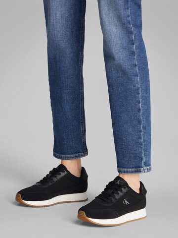 Calvin Klein Jeans Platform trainers in Black: front