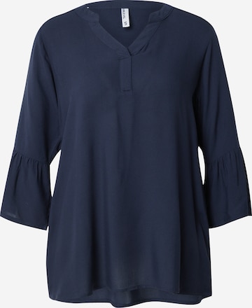 Sublevel Bluse in Blau: Vorderseite