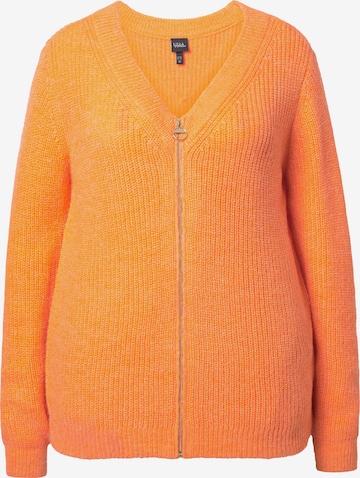 Ulla Popken Knit cardigan in Orange: front