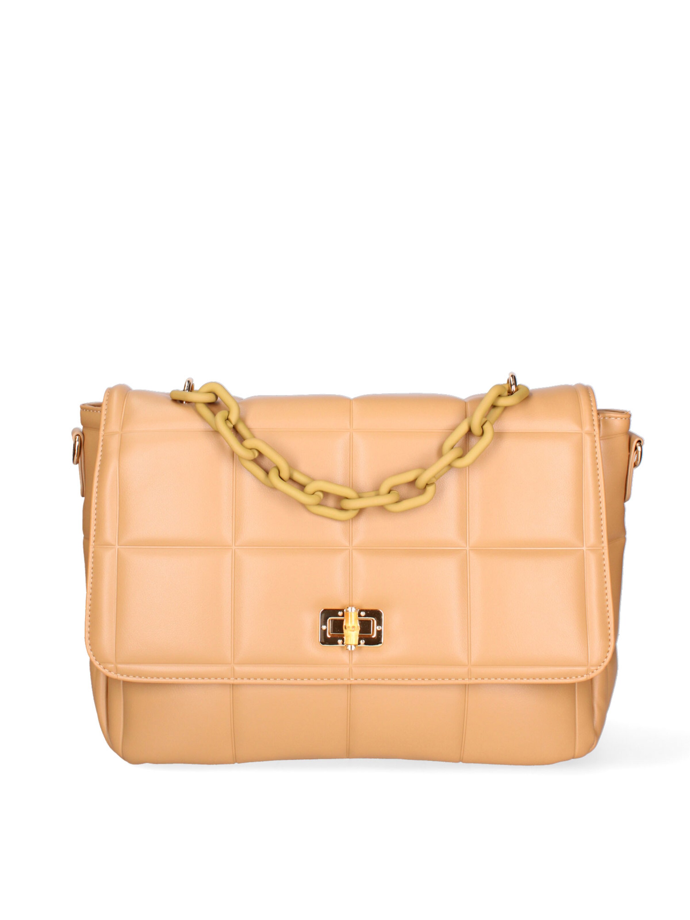 Borsa a mano 'Borsa a mano Solange ecopelle vegana con catena - Diana & Co' di Diana&Co. in marrone: frontale