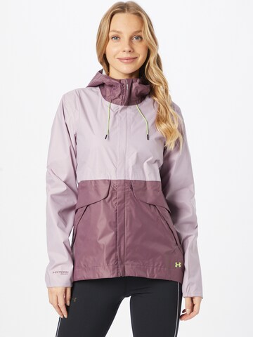 UNDER ARMOUR Outdoor jacket 'Strike' in Purple: front