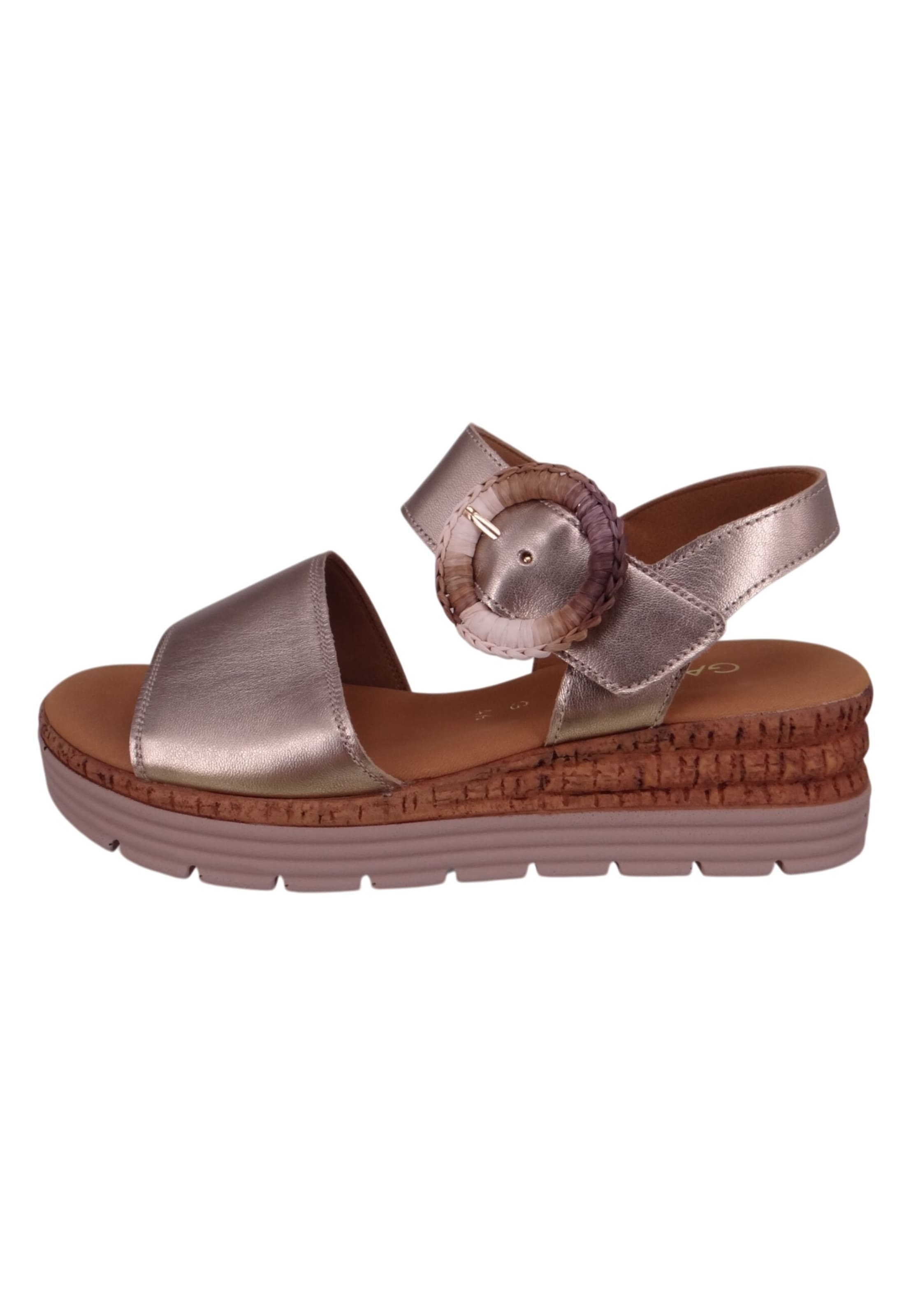 GABOR - Sandália em ouro