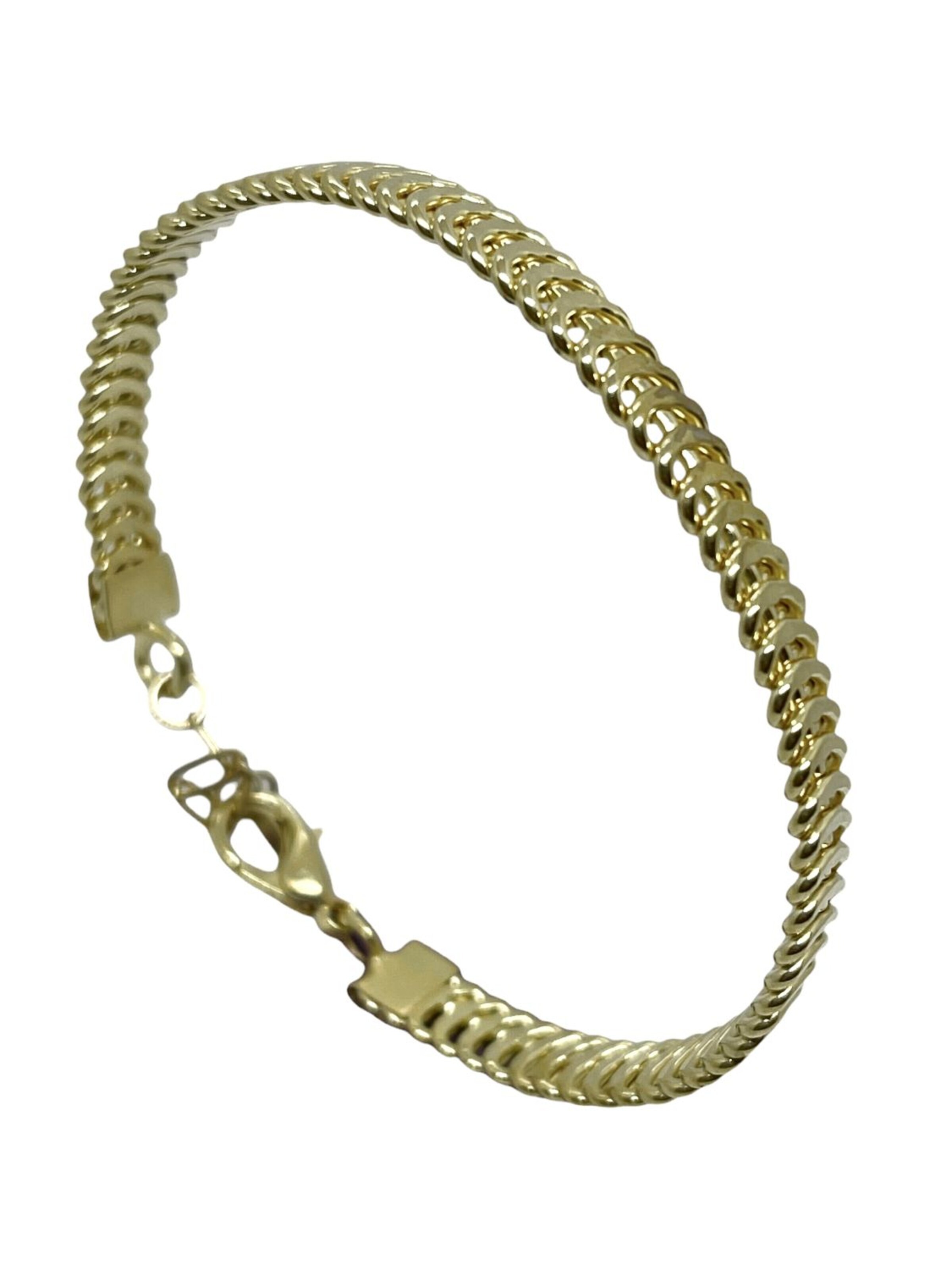 Gloria Mago Bracelet 'Tides bracelet in gold-plated brass with lobster clasp' in Gold