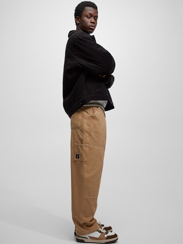 Pull&Bear Regular Hose in Beige: Vorderseite