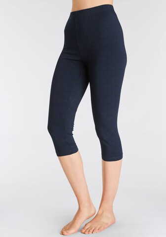 VIVANCE Skinny Pajama Pants in Blue: front