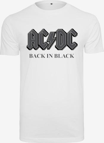Merchcode Paita 'ACDC Back In Black' värissä valkoinen: etupuoli